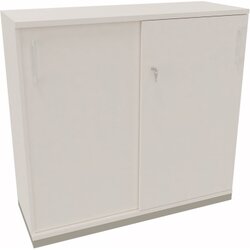 Neutralware 820112801 Schiebetürenschrank 3OH 1200x442x1133 si/Weiß