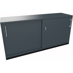 Neutralware 820112482 Schiebetürenschrank 2OH 1600x442x781 an/Lavagrau