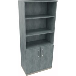 Neutralware 820109783 Kombischrank 2OH Tür 3OH Regal 800x442x1869 si/Beton
