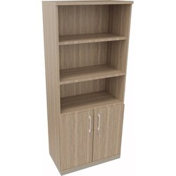 Neutralware 820109771 Kombischrank 2OH Tür 3OH Regal 800x442x1869 si/Eiche Nat