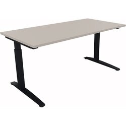Neutralware 810012881 Schreibtisch 1600x800x650-850 Kufe Quadrat an/Lichtgrau
