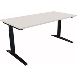 Neutralware 810012801 Schreibtisch 1600x800x650-850 Kufe Quadrat an/Weiß