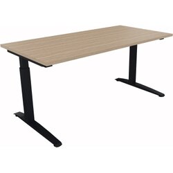 Neutralware 810012871 Schreibtisch 1600x800x650-850 Kufe Quadrat an/Eiche Nat