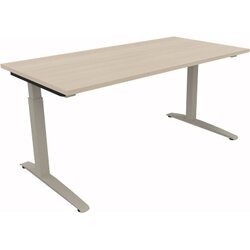 Neutralware 810012972 Schreibtisch 1600x800x650-850 Kufe Quadrat si/Akazie