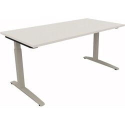 Neutralware 810012901 Schreibtisch 1600x800x650-850 Kufe Quadrat si/Weiß
