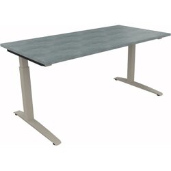 Neutralware 810012983 Schreibtisch 1600x800x650-850 Kufe Quadrat si/Beton