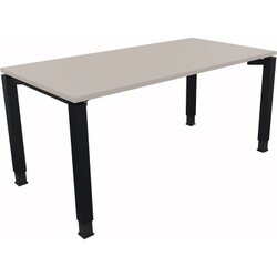 Neutralware 810013181 Schreibtisch 1600x800x680-820 4Fuß Quadrat an/Lichtgrau