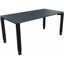 Neutralware 810013182 Schreibtisch 1600x800x680-820 4Fuß Quadrat an/Lavagrau