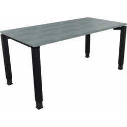 Neutralware 810013183 Schreibtisch 1600x800x680-820 4Fuß Quadrat an/Beton