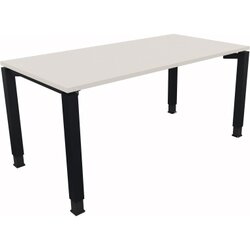 Neutralware 810013101 Schreibtisch 1600x800x680-820 4Fuß Quadrat an/Weiß