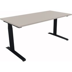 Neutralware 810013481 Schreibtisch 1600x800x645-1275 Kufe Quadrat an/Lichtgrau