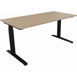 Neutralware 810013471 Schreibtisch 1600x800x645-1275 Kufe Quadrat an/Eiche Nat