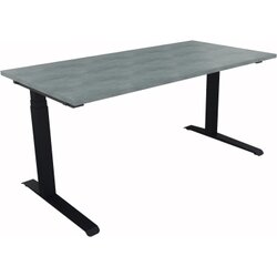 Neutralware 810013483 Schreibtisch 1600x800x645-1275 Kufe Quadrat an/Beton