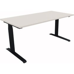 Neutralware 810013401 Schreibtisch 1600x800x645-1275 Kufe Quadrat an/Weiß