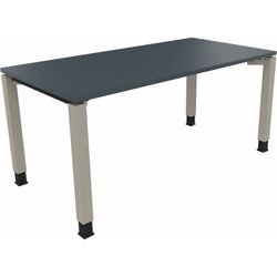 Neutralware 810013282 Schreibtisch 1600x800x680-820 4Fuß Quadrat si/Lavagrau