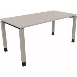 Neutralware 810013281 Schreibtisch 1600x800x680-820 4Fuß Quadrat si/Lichtgrau