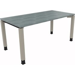 Neutralware 810013283 Schreibtisch 1600x800x680-820 4Fuß Quadrat si/Beton