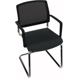 Neutralware 800238590 Konferenzstuhl verchromt/sw
