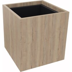 Neutralware 820111871 Pflanzgefäß 1er niedrig B380xT380H400mm Eiche Nat