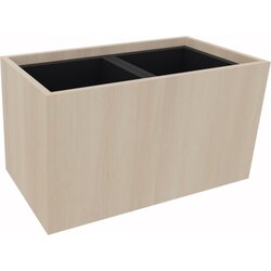 Neutralware 820112072 Pflanzgefäß 2er niedrig  B721xT380H400mm Akazie