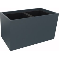 Neutralware 820112082 Pflanzgefäß 2er niedrig  B721xT380H400mm Lavagr