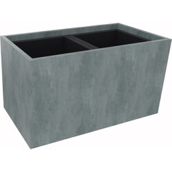 Neutralware 820112083 Pflanzgefäß 2er niedrig  B721xT380H400mm Beton
