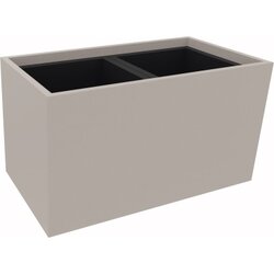 Neutralware 820112081 Pflanzgefäß 2er niedrig  B721xT380H400mm Lichtgr