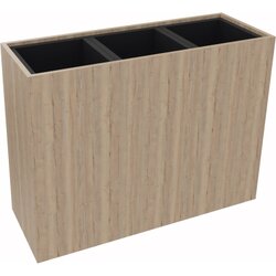 Neutralware 820112171 Pflanzgefäß 3er hoch  B1062xT380H800mm Eiche Nat