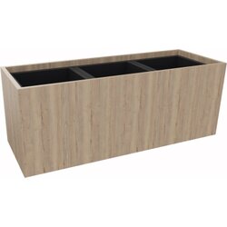 Neutralware 820112271 Pflanzgefäß 3er niedrig  B1062xT380H400mm Eiche Nat