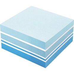 Soennecken 5816 Haftnotizwürfel 75x75mm 400Bl. Blautöne/ws