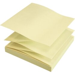 Soennecken 5864 Haftnotiz oeco RC Z-Falz 75x75mm 100Bl. gelb 12St.