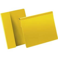 DURABLE 172204 Kennzeichnungstasche DIN A5 quer gelb 50 St./Pack.