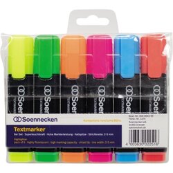 Soennecken 3374 Textmarker sortiert 6 St./Pack.