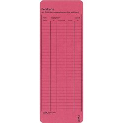 Leitz 24500025 Leitkarte rot 50 St./Pack. 