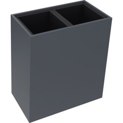 Neutralware 820111982 Pflanzgefäß 2er hoch B721xT380H800mm Lavagr