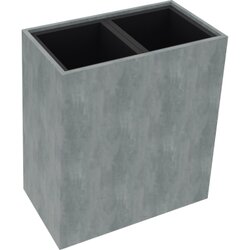 Neutralware 820111983 Pflanzgefäß 2er hoch B721xT380H800mm Beton
