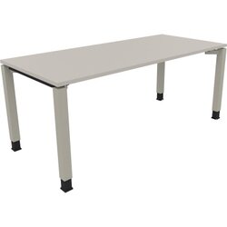 Neutralware 810033881 Schreibtisch 1800x800x680-820 4Fuß Quadrat si/Lichtgrau