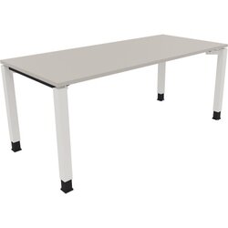 Neutralware 810033981 Schreibtisch 1800x800x680-820 4Fuß Quadrat ws/Lichtgrau