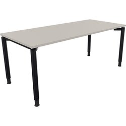 Neutralware 810041281 Schreibtisch 1800x800x680-820 4Fuß Rund an/Lichtgrau