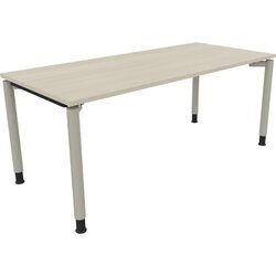 Neutralware 810041372 Schreibtisch 1800x800x680-820 4Fuß Rund si/Akazie hell