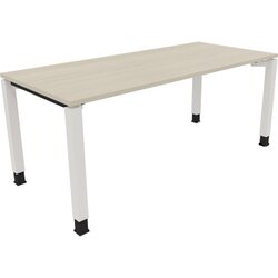 Neutralware 810033972 Schreibtisch 1800x800x680-820 4Fuß Quadrat ws/Akazie hell