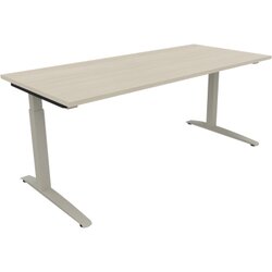 Neutralware 810026672 Schreibtisch 1800x800x650-850 Kufe Quadrat si/Akazie hell