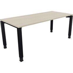 Neutralware 810033772 Schreibtisch 1800x800x680-820 4Fuß Quadrat an/Akazie hell