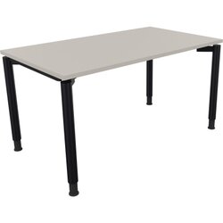 Neutralware 810038281 Schreibtisch 1400x800x680-820 4Fuß Rund an/Lichtgrau