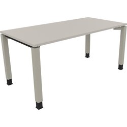 Neutralware 810031181 Schreibtisch 1400x800x680-820 4Fuß Quadrat si/Lichtgrau