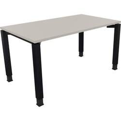 Neutralware 810031081 Schreibtisch 1400x800x680-820 4Fuß Quadrat an/Lichtgrau