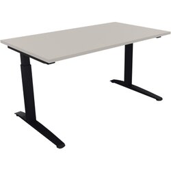 Neutralware 810023881 Schreibtisch 1400x800x650-850 Kufe Quadrat an/Lichtgrau