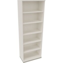 Neutralware 820118701 Regal 6OH 800x442x2221 si/Diamant Weiß