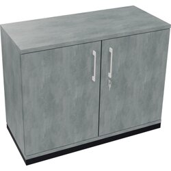 Neutralware 820113283 Flügeltürenschrank  2OH B1000xT442xH781 an/Beton