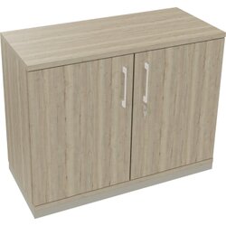 Neutralware 820113371 Flügeltürenschrank  2OH B1000xT442xH781 si/Eiche